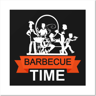 barbecue time Posters and Art